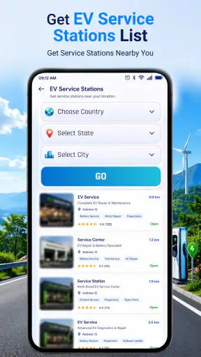 EV Charging Stations Locator screenshot