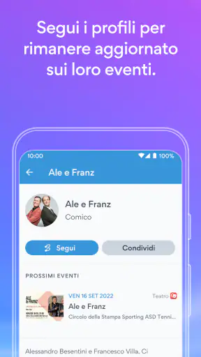 Evients screenshot