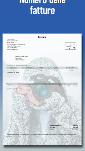 Fattura e preventivo screenshot