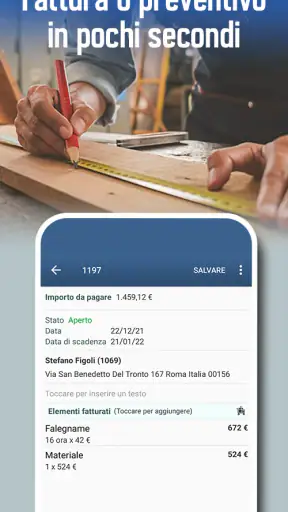 Fattura e preventivo screenshot