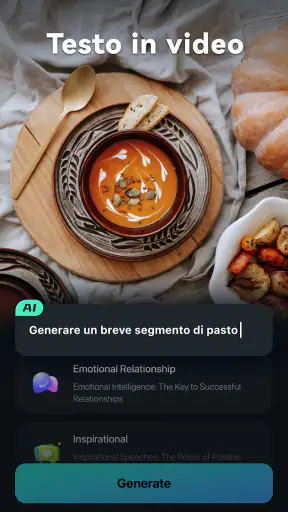 Filmora AI-Generatore video AI screenshot