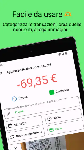 Financiator gestione di spese screenshot