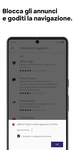 Firefox: il browser riservato screenshot