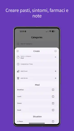 FoodLog - Diario alimentare screenshot