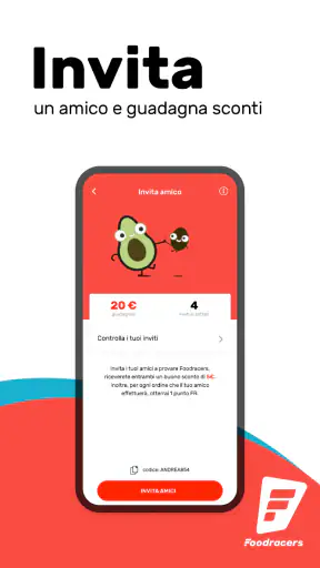 Foodracers: cibo a domicilio screenshot