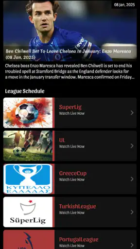 Football Live Score TV HD screenshot