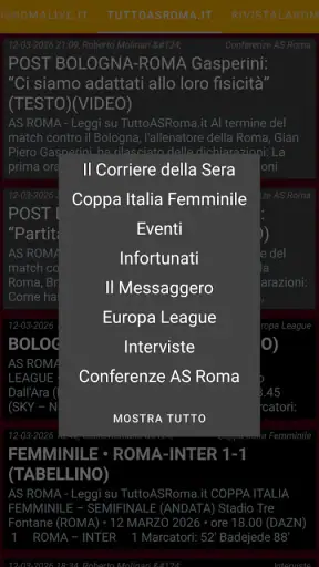 Forza Roma News screenshot
