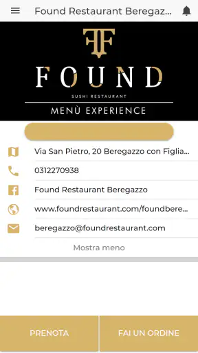 Found Restaurant screenshot