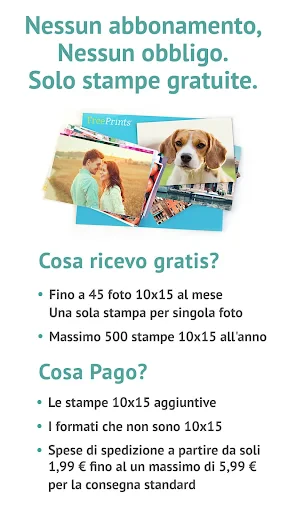 FreePrints Stampe fotografiche screenshot