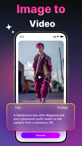 Generatore video AI screenshot