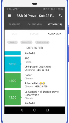 Gestione prenotazioni per B&B screenshot
