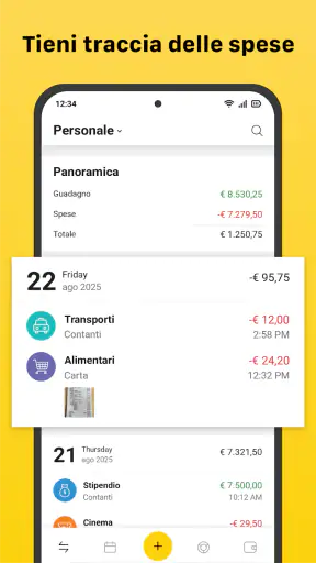 Gestore di denaro screenshot