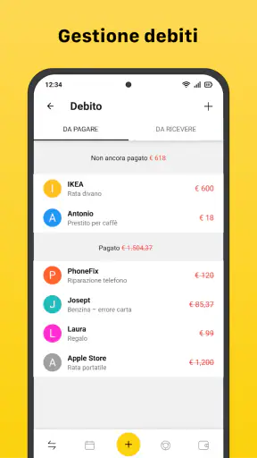 Gestore di denaro screenshot