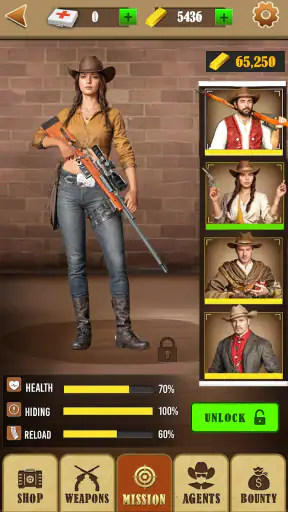 Gioco di tiro western survival screenshot