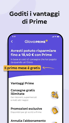 Glovo Cibo a domicilio e altro screenshot