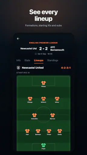 Goalside: Live Football Scores screenshot