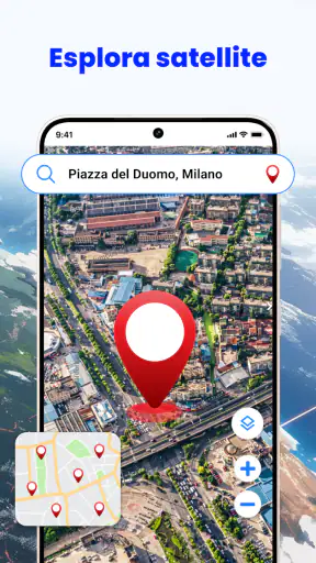GPS, mappe, navigazione vocale screenshot