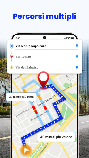 GPS, mappe, navigazione vocale screenshot