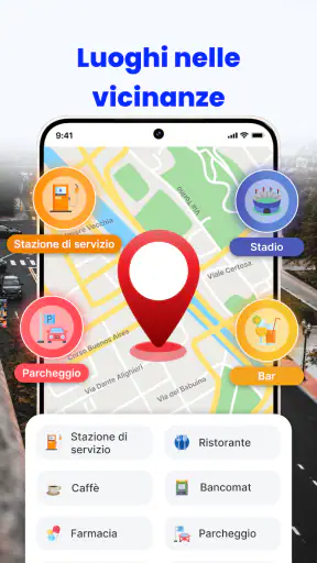 GPS, mappe, navigazione vocale screenshot