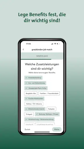 graubünden job match screenshot