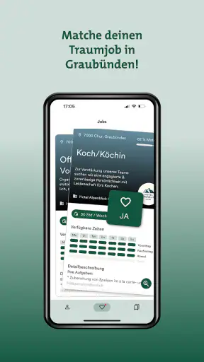 graubünden job match screenshot