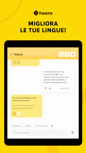 Heero - Parla 5 lingue screenshot