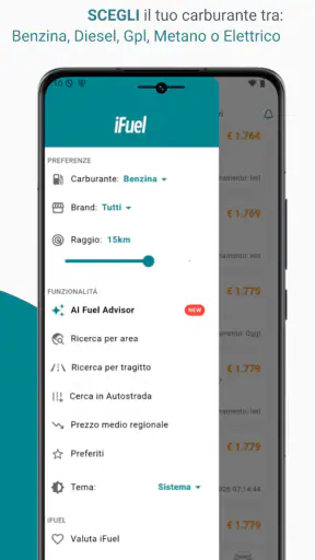 iFuel - Prezzi carburante screenshot