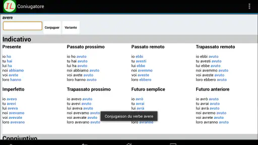 Il Coniugatore screenshot