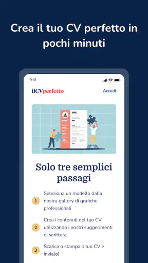 Il CV Perfetto: CV builder screenshot