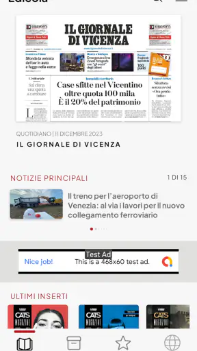 Il Giornale di Vicenza Digital screenshot