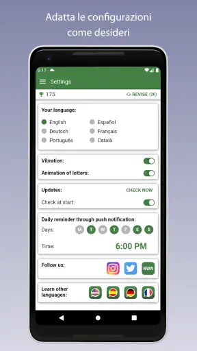 Imparare Vocabolario Italiano screenshot