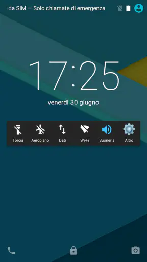 Impostazioni rapide - Toggle screenshot