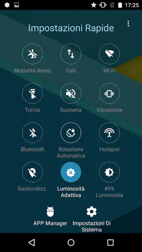 Impostazioni rapide - Toggle screenshot
