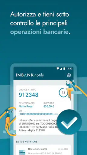 Inbank notify screenshot
