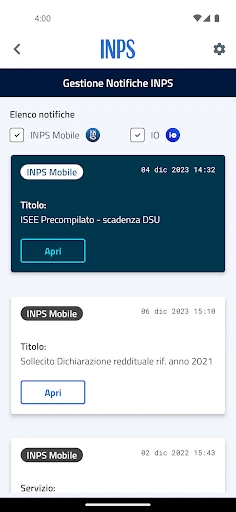 INPS Mobile screenshot