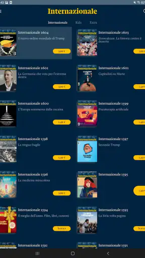 Internazionale sfogliabile screenshot