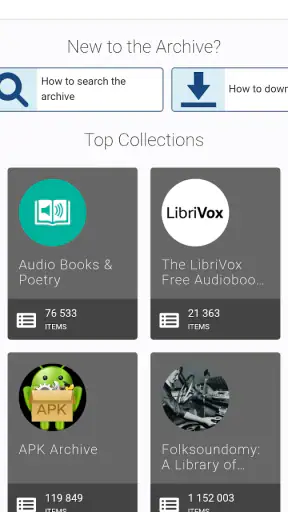 Internet Archive screenshot