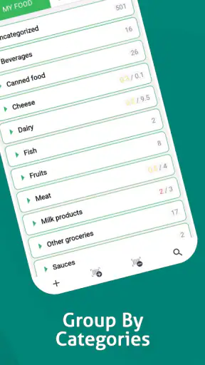 Inventario alimentare screenshot