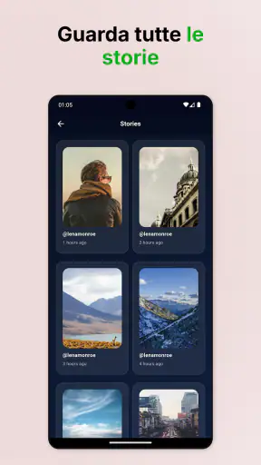 InView, Vedi profilo screenshot