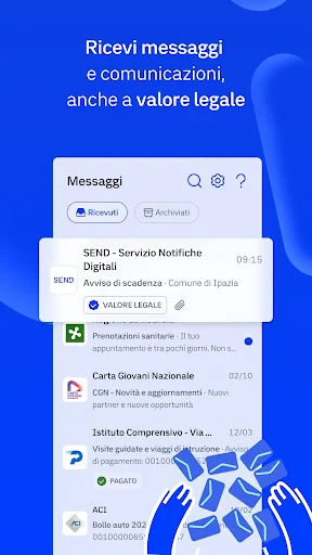 IO, l'app dei servizi pubblici screenshot