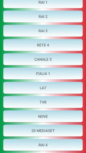 Italia TV diretta - Canali TV screenshot