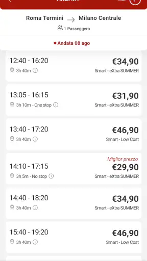 Italo Treno screenshot