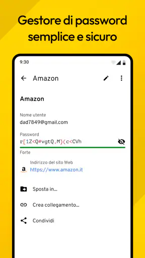 Keeper Gestione Password screenshot