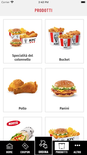 KFC Italia screenshot