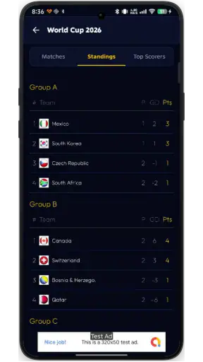 Kixaro Football Live screenshot