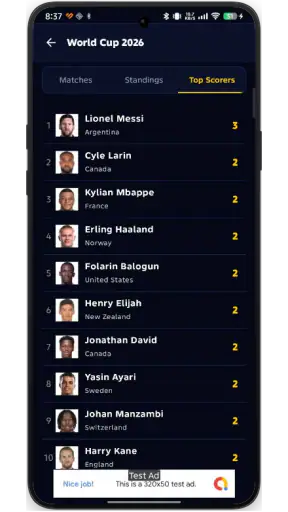 Kixaro Football Live screenshot