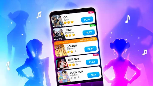 Kpop Tiles: Piano Rhythm Game screenshot