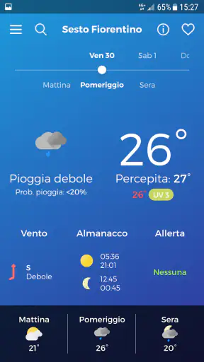 LaMMA Meteo screenshot