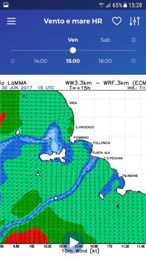 LaMMA Meteo screenshot