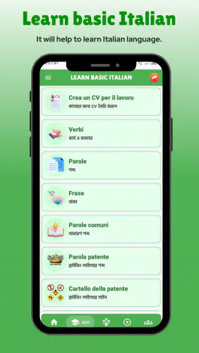 Learn basic Italian screenshot